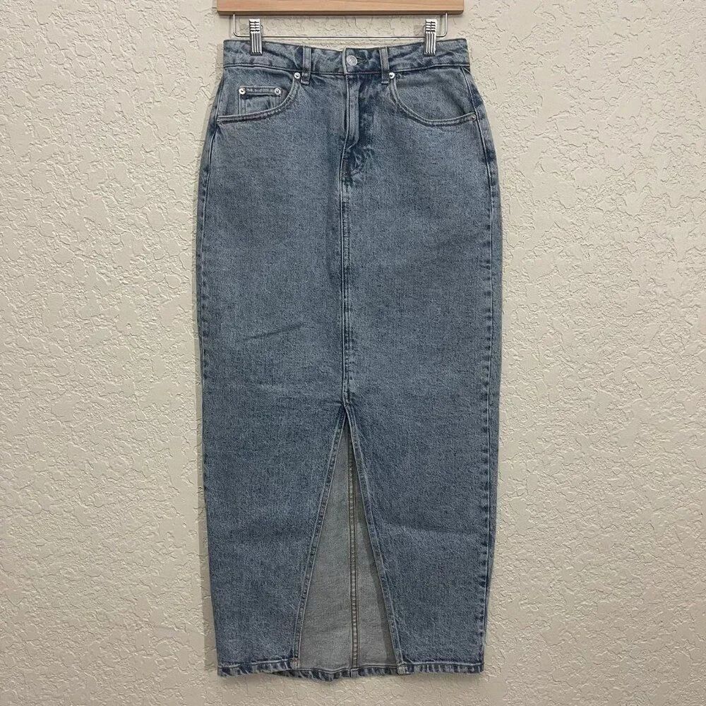 ASOS Hourglass Denim Maxi Skirt Size 4